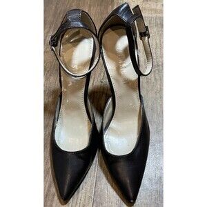 Colin Stuart High Heels Womens Size 8 M Brown Pointed Closed Toe Ankle Strap